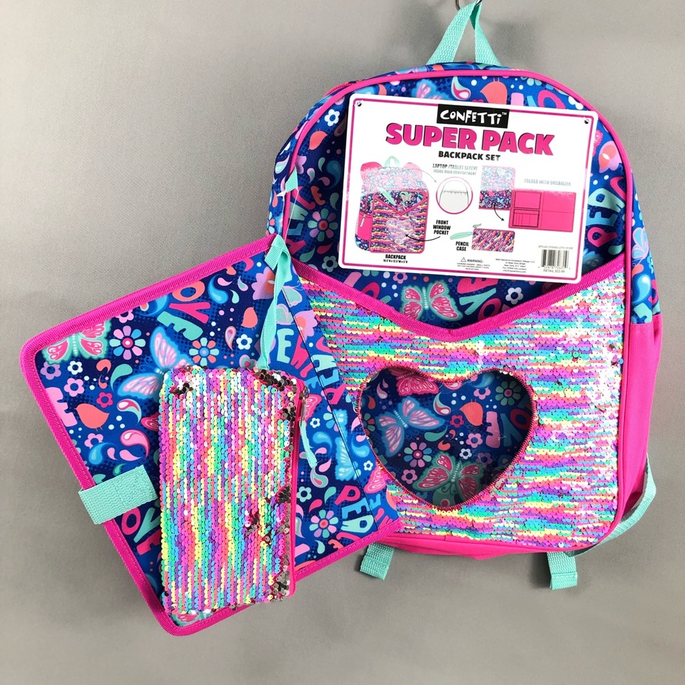 Confetti Super Pack Backpack Set